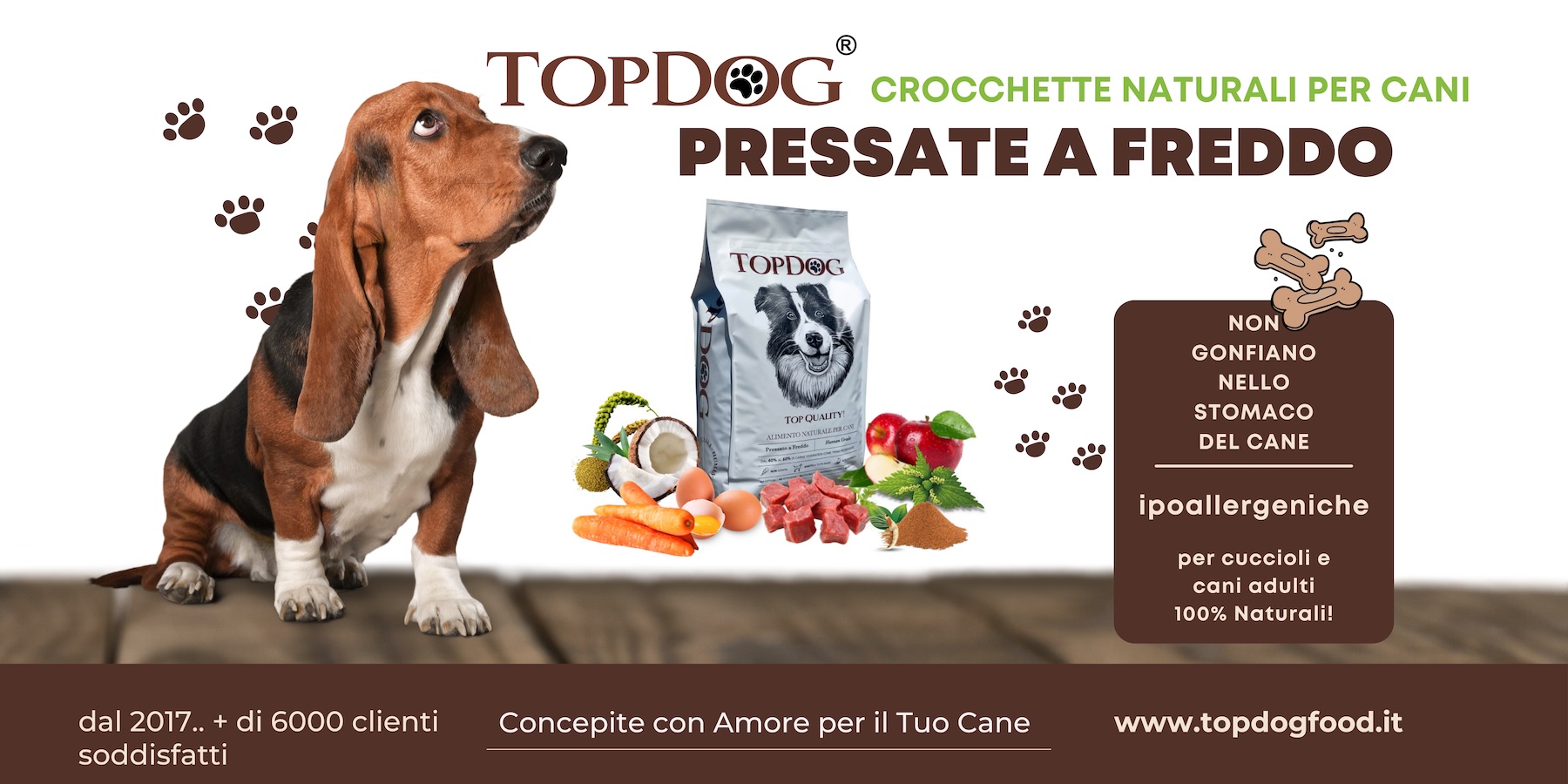 Crocchette Naturali per Cani pressate a freddo